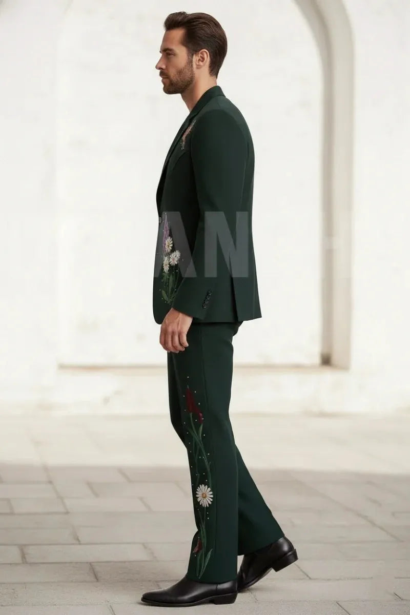 Modern Two-Piece Suit for Men-Side