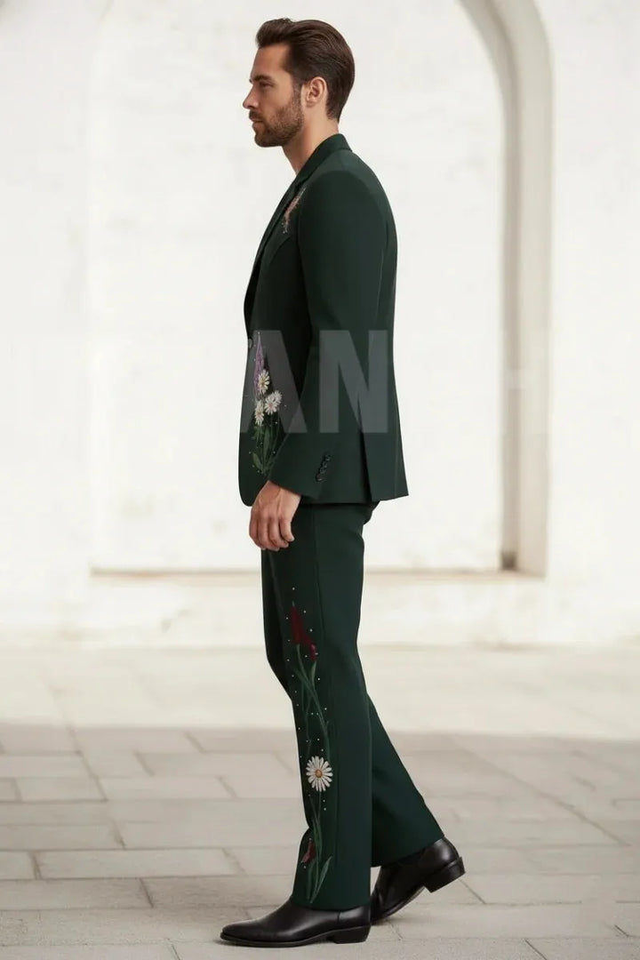 Modern Two-Piece Suit for Men-Side