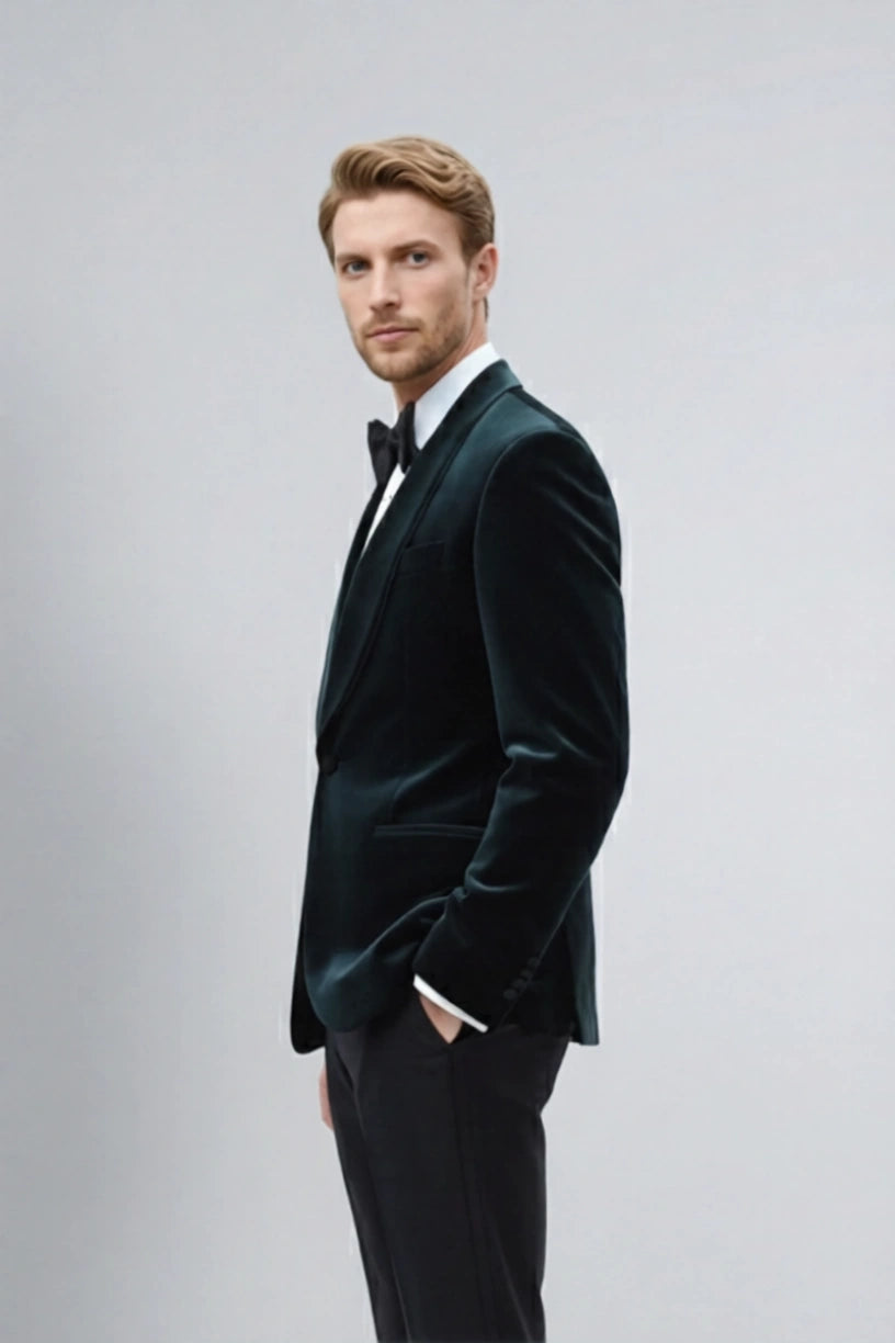Modern Tailored Fit Coat for Men-Side