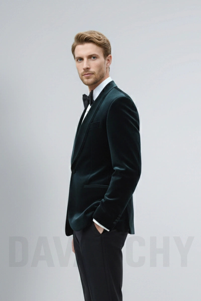 Modern Tailored Fit Coat for Men-Side