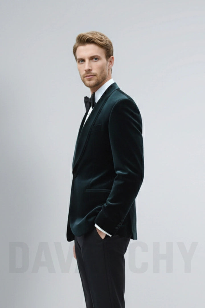 Modern Tailored Fit Coat for Men-Side