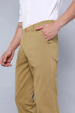 Chino Classic Camel Brown Pant Office Trouser Wear Slim Fit Dress Pants Him