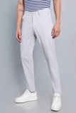 Man Light Grey Casual Trouser Slim Fit  Chino Dress Pants Him