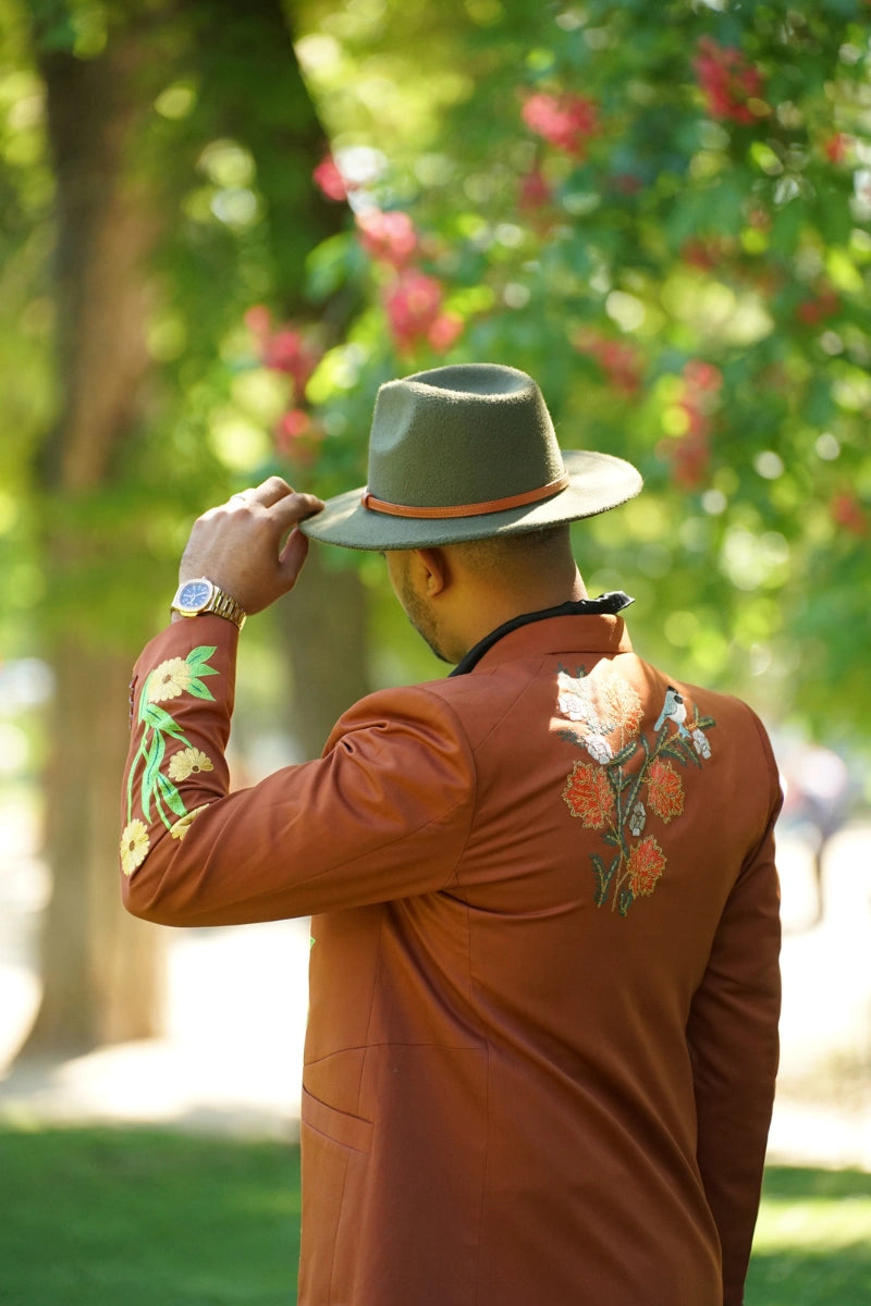 Country western coat for men-Back