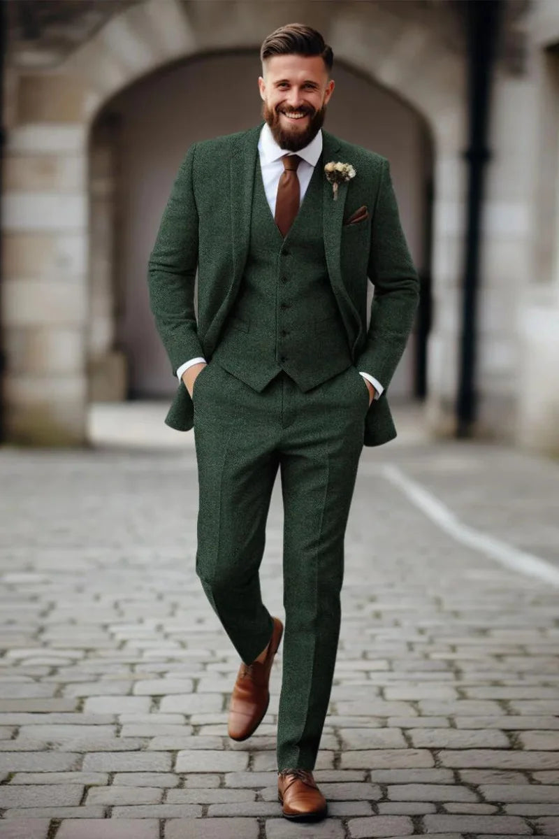 men-tweed-green-suit-winter-wear-suit-three-piece-green-suit-davanchy