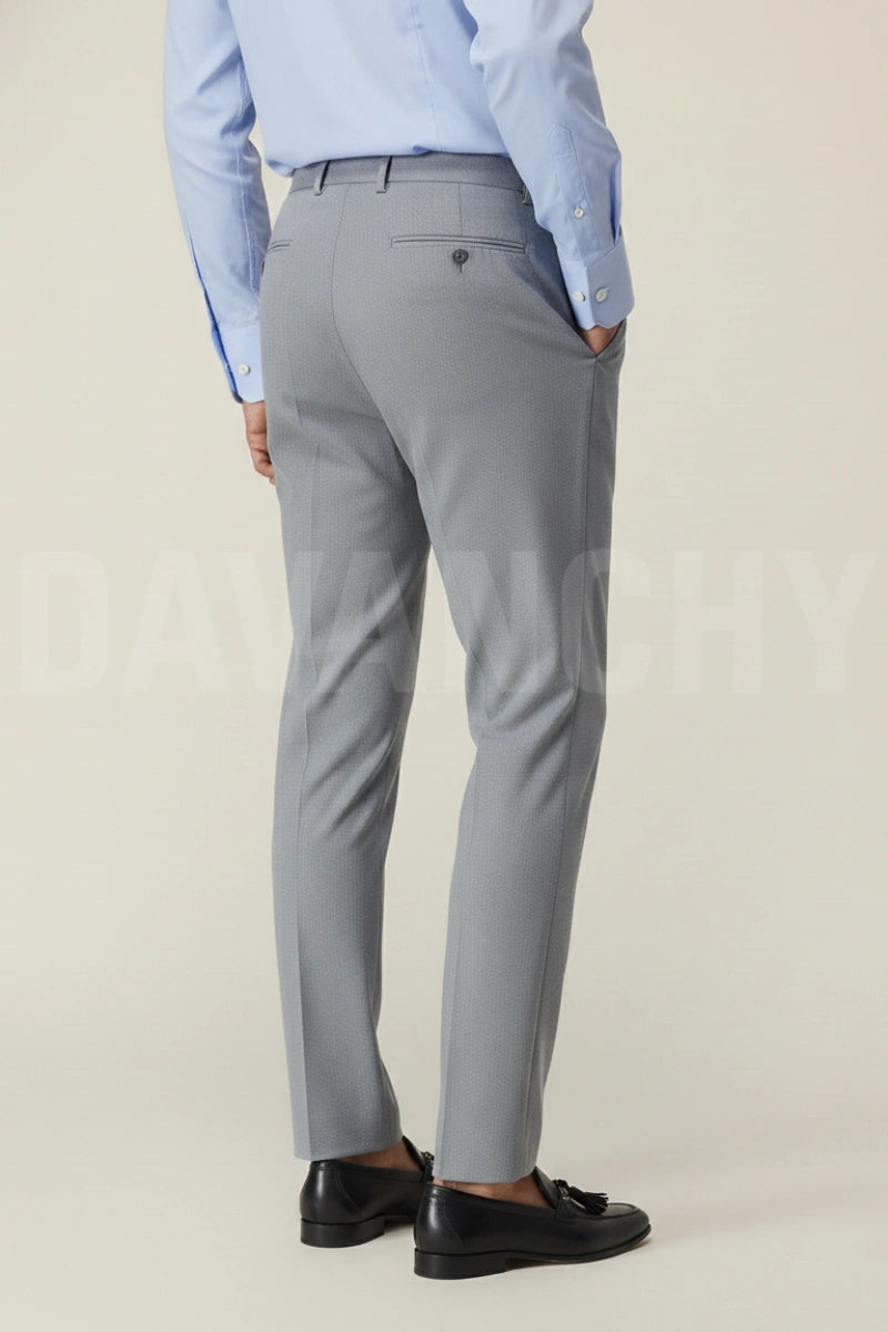 Daily Office and Business Wear Gurkha Grey Pant-Back