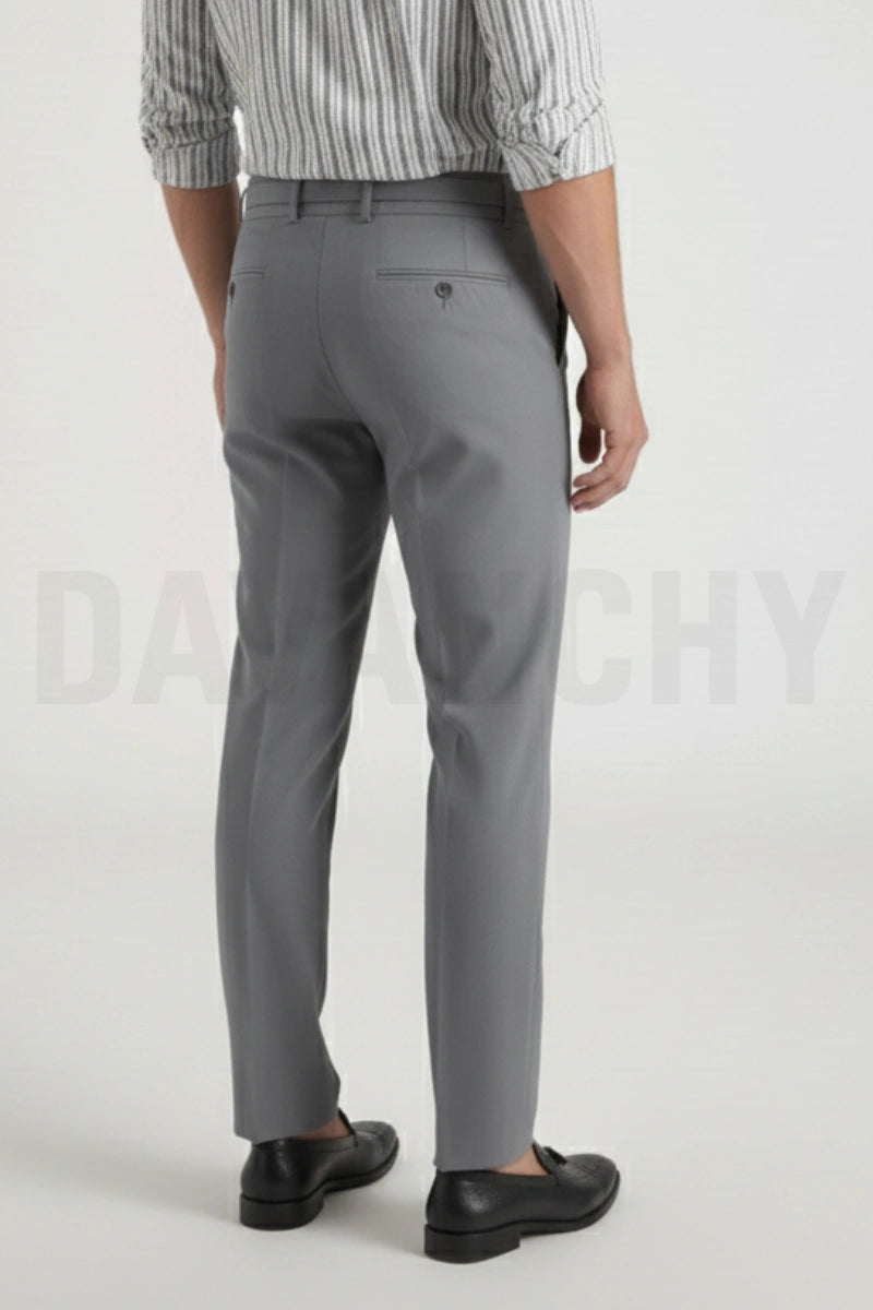 Adjustable Waistband Gurkha Pants for Men-Back
