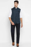 men-half-jacket-ethnic-wear-traditional-wedding-jacket-navy-blue-davanchy