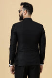 Men Jodhpuri Blazer Black Jacket Maharaja Style Blazer DaVanchy