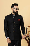 Men Jodhpuri Blazer Black Jacket Maharaja Style Blazer DaVanchy