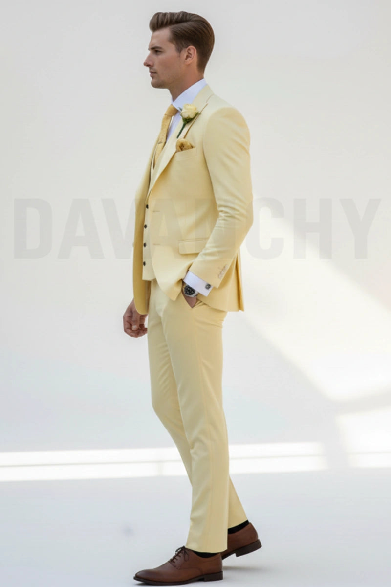 Elegant party wear three piece suit-Side