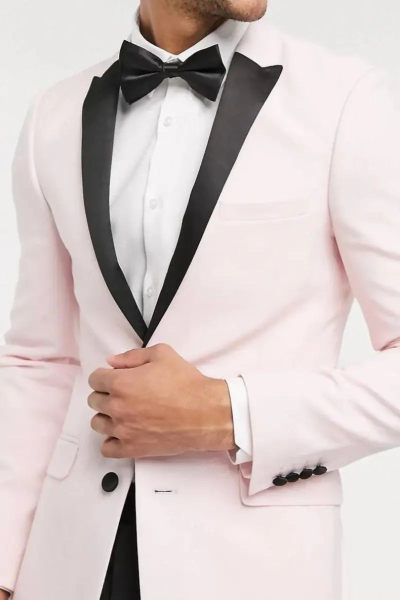 Men Tuxedo Pink Suit Pink Suit For Pink Elegant Wedding Suit DaVanchy