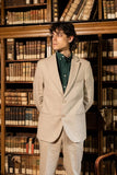 Men Linen Brown Suit Summer Linen Suit Wedding Linen Suits DaVanchy