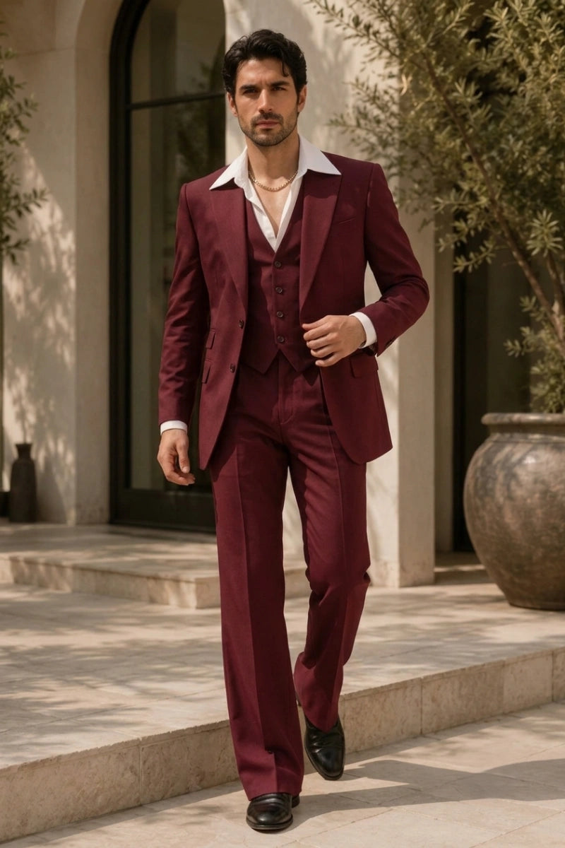 Classic 1970s Fashion Vintage Suit for Men&