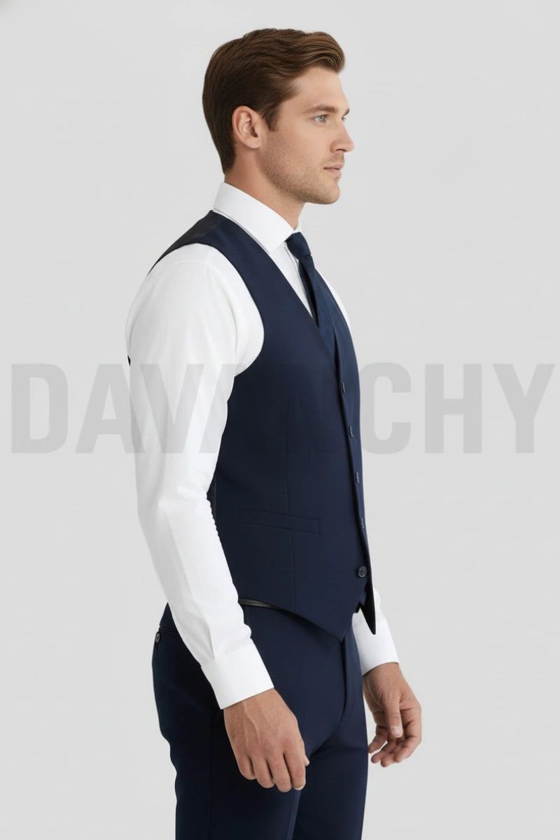 Office and business wear formal waistcoat-Side