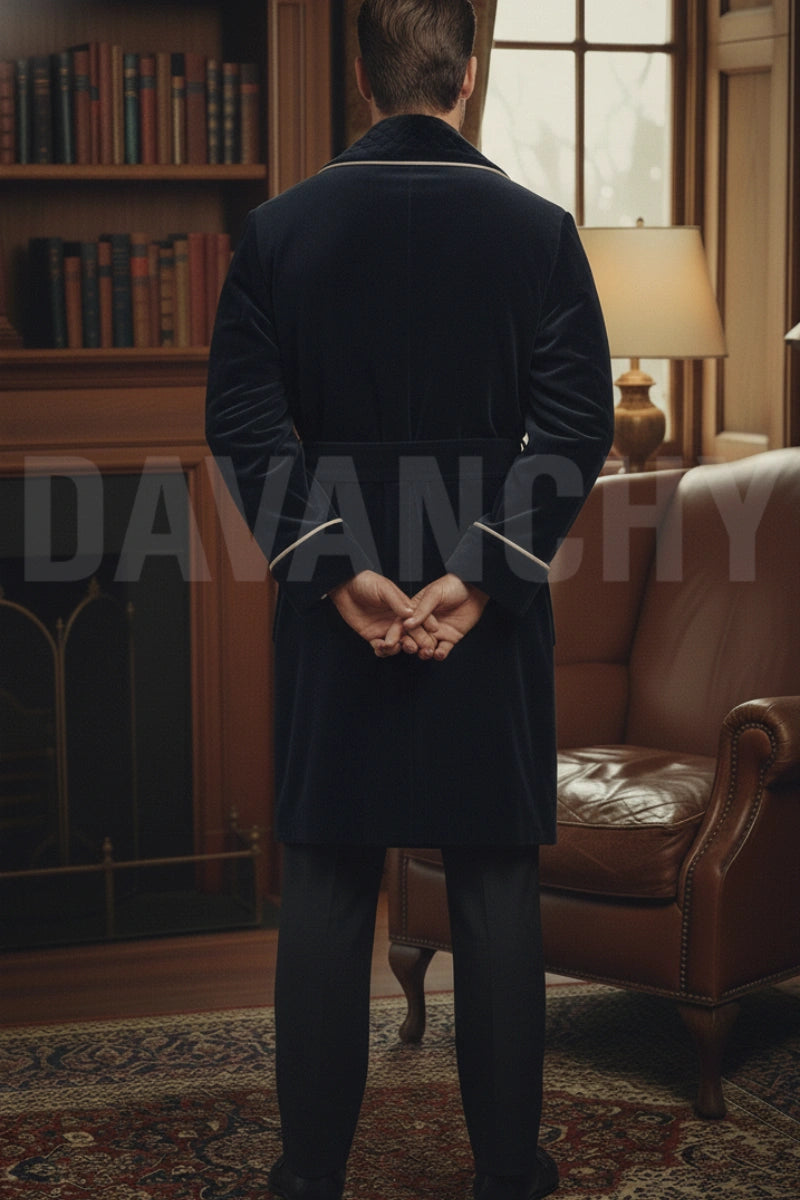 Winter Wear Stylish Smoking Jacket-Back