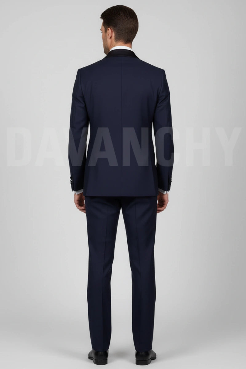 Formal Wedding Two Piece Suit-Back
