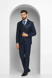 Premium Navy Blue Tuxedo Formal Fashion Suit Classic Prom Bespoke