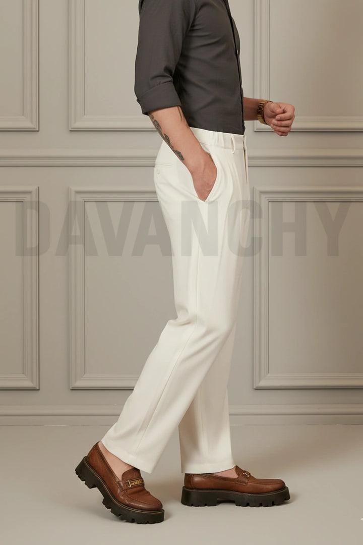 Designer Pleated Trouser for Men-Side