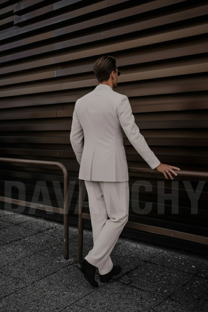 Stylish Two Piece Mens Suit-Back