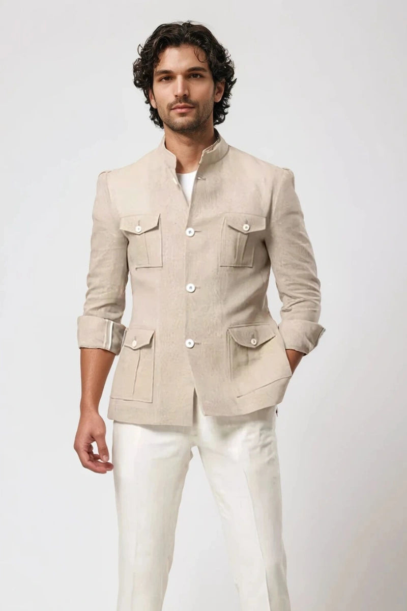 men-linen-jacket-beach-outing-wear-summer-jacket-best-safari-jacket