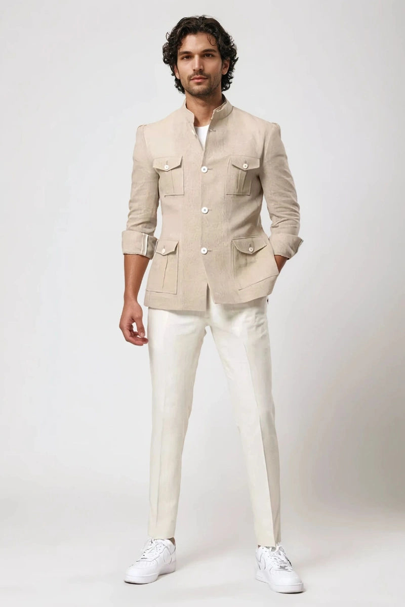 men-linen-jacket-beach-outing-wear-summer-jacket-best-safari-jacket