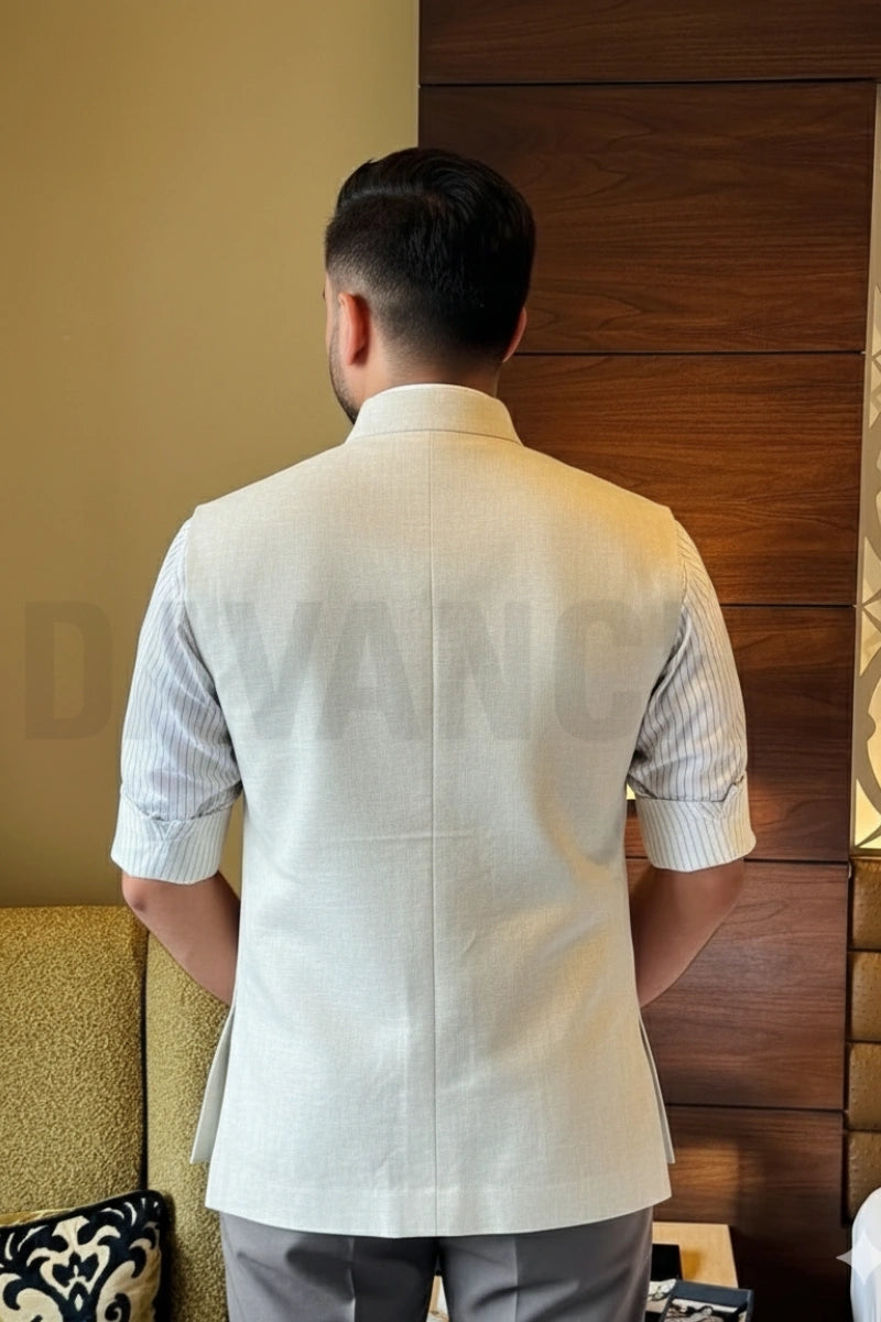 Men Stylish Modi Waistcoat-Back