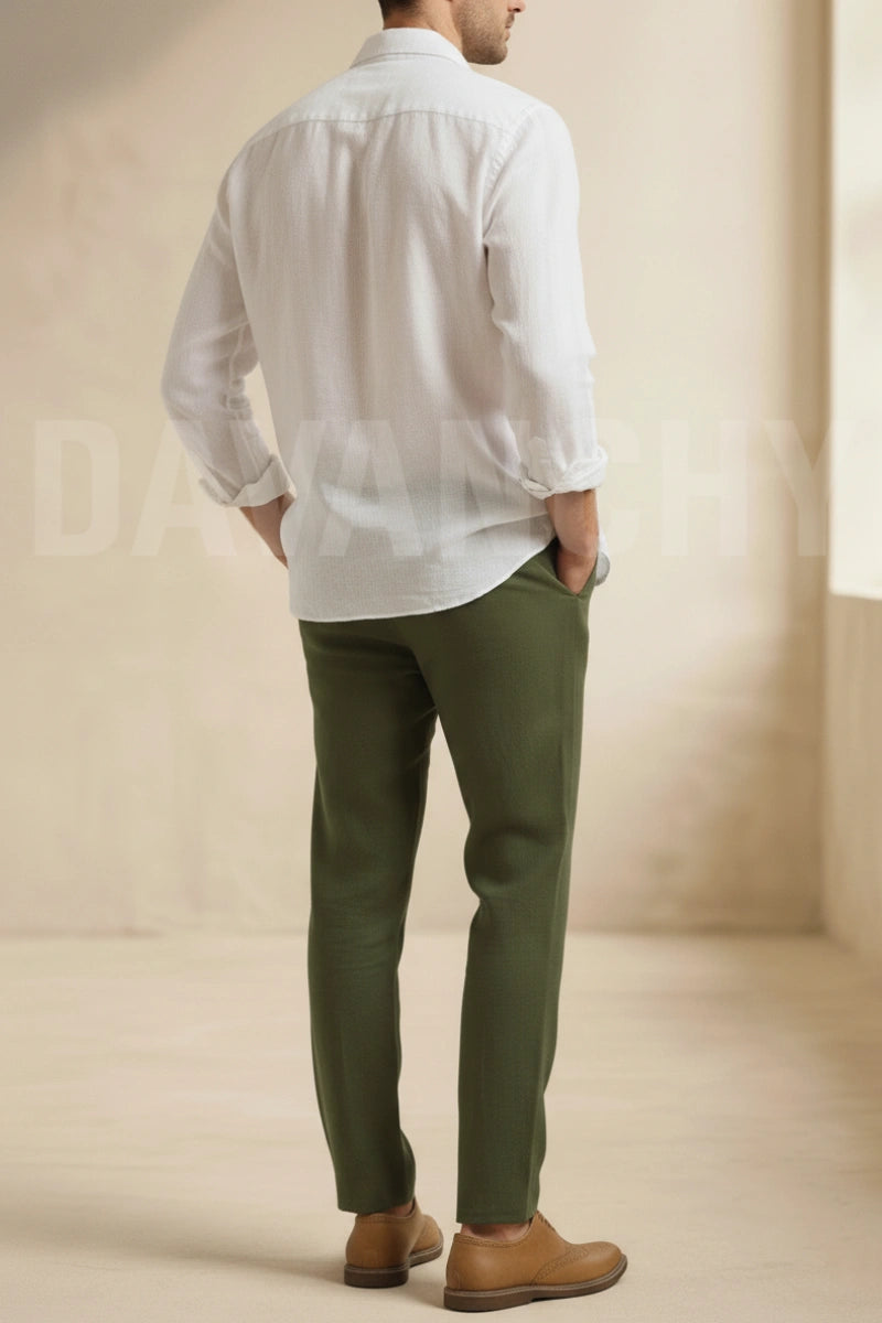 Summer outing and Travel wear relax fit trouser-Back