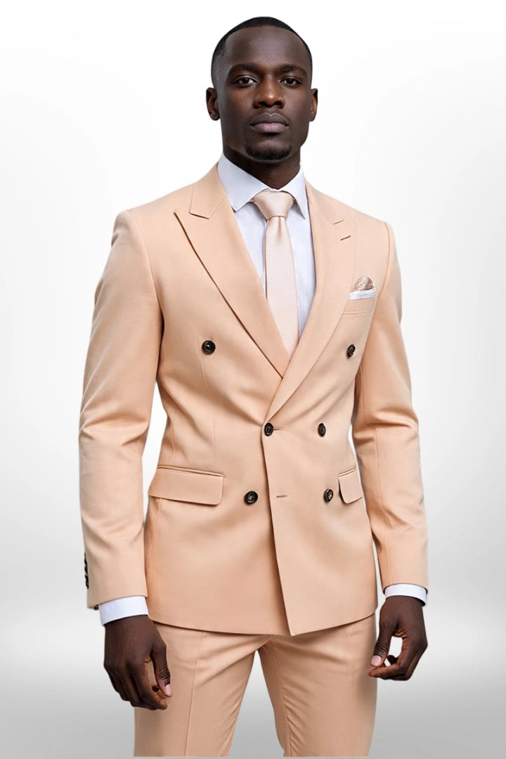 men-suit-peach-two-piece-suit-business-wear-double-breasted-suit