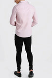 Men Party Wear Shirt Wedding Shirt Full Sleeve Shirt Pink DaVanchy