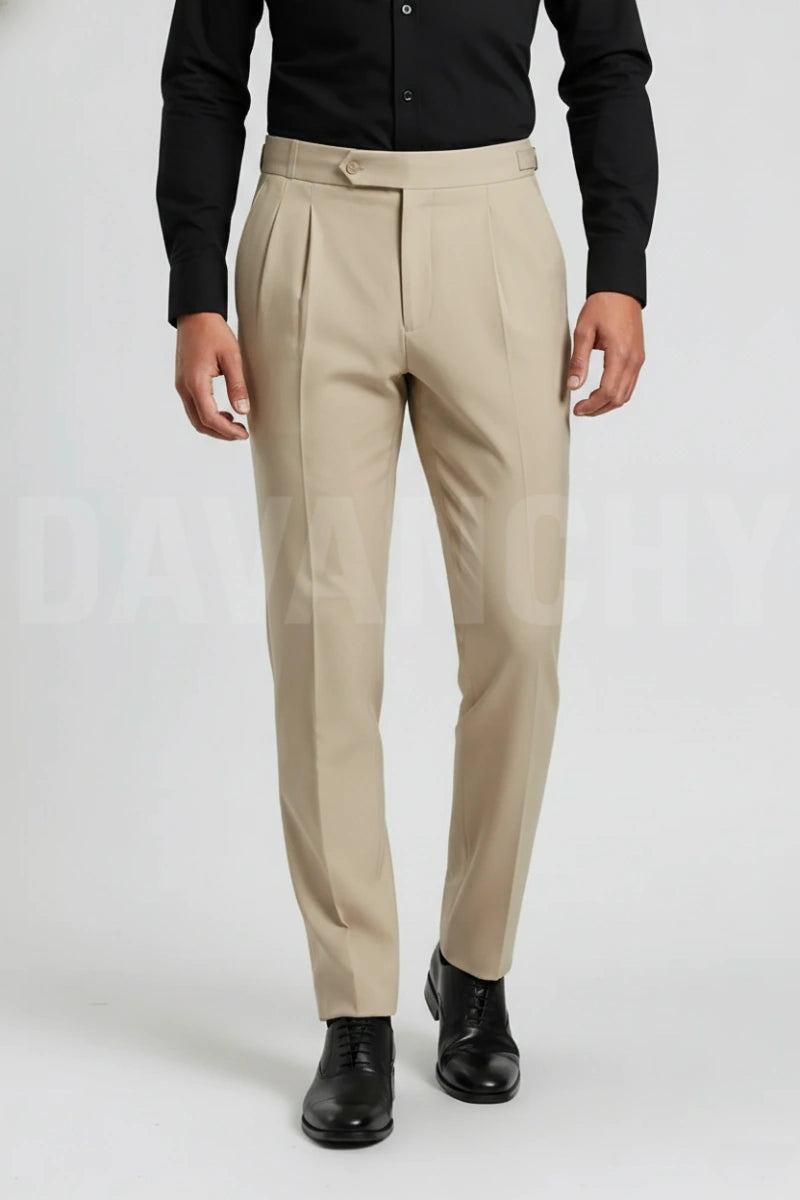 Men Premium Front Pleated trouser-Front