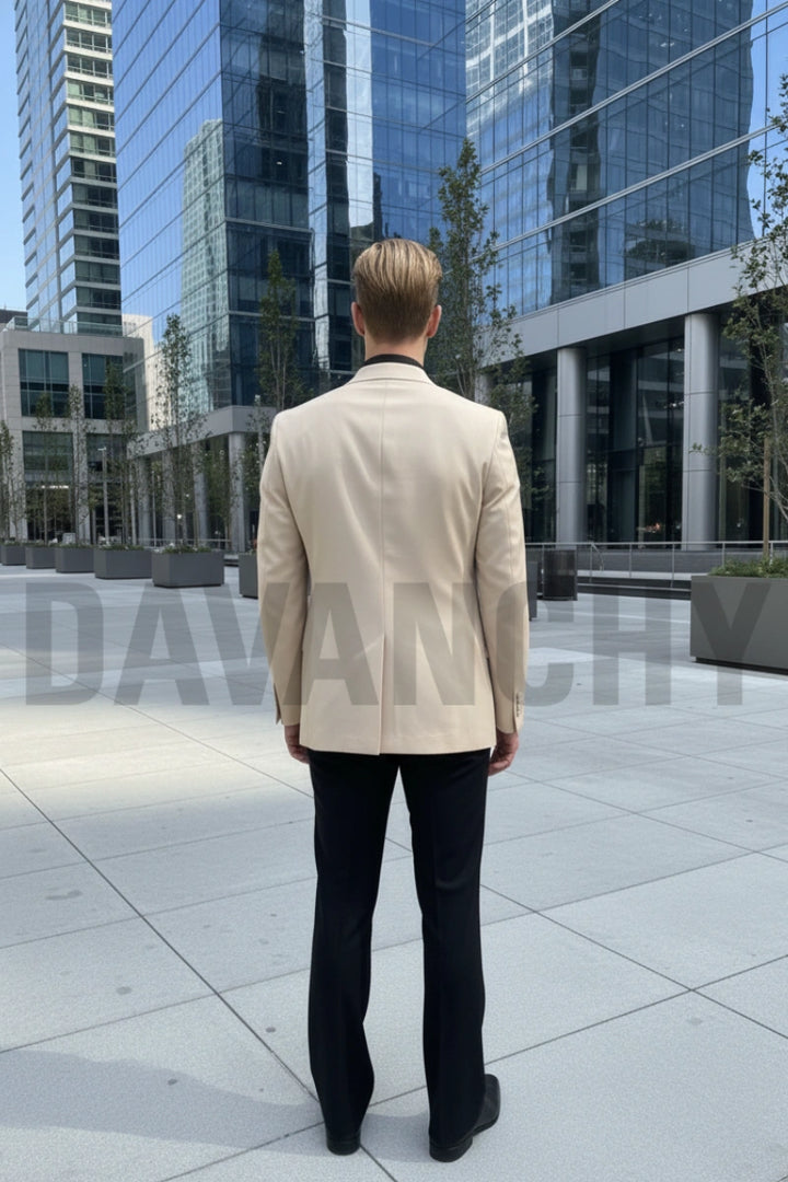 men formal premium two piece suit-Back