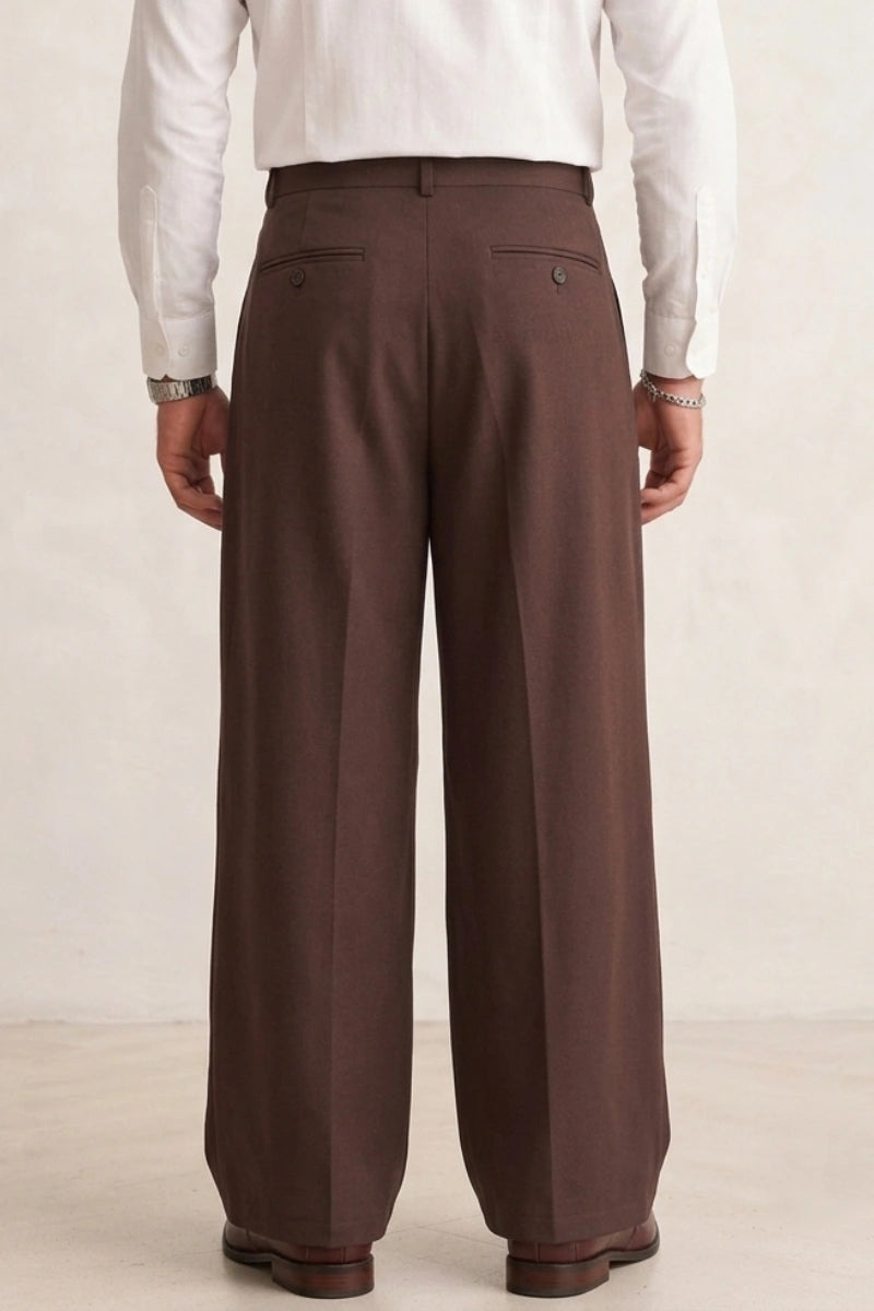 Loose Fit Dress Pant for Men (Back)  