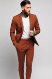 Men Rust Suit Wedding Rust Wear Two Piece Formal Rust Suit  DaVanchy 