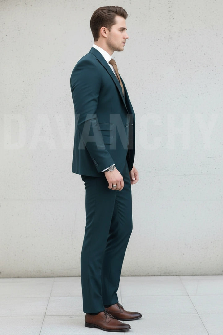 Men three piece formal suit-Side