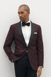 Men Tuxedo Wine Suit Wine Suit For Wine Elegant Wedding Suit DaVanchy