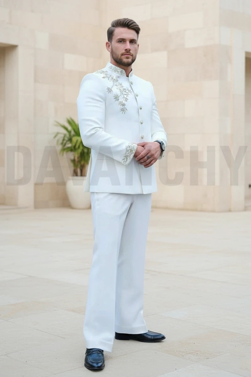 Tailored fir formal two piece suit for men-Side