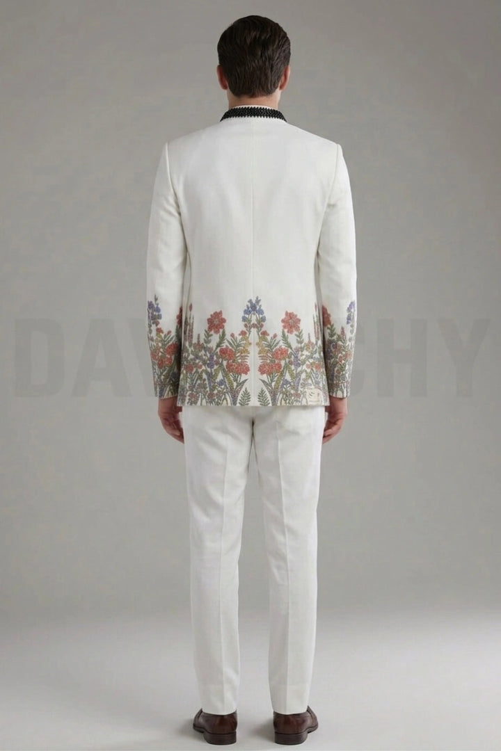 White indian wedding suit men-Back