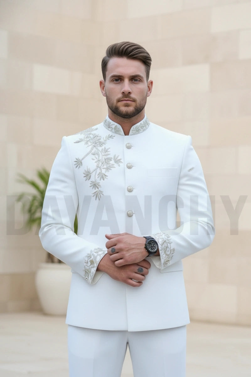 Men premium two piece suit perfect for weddings and receptions-Front