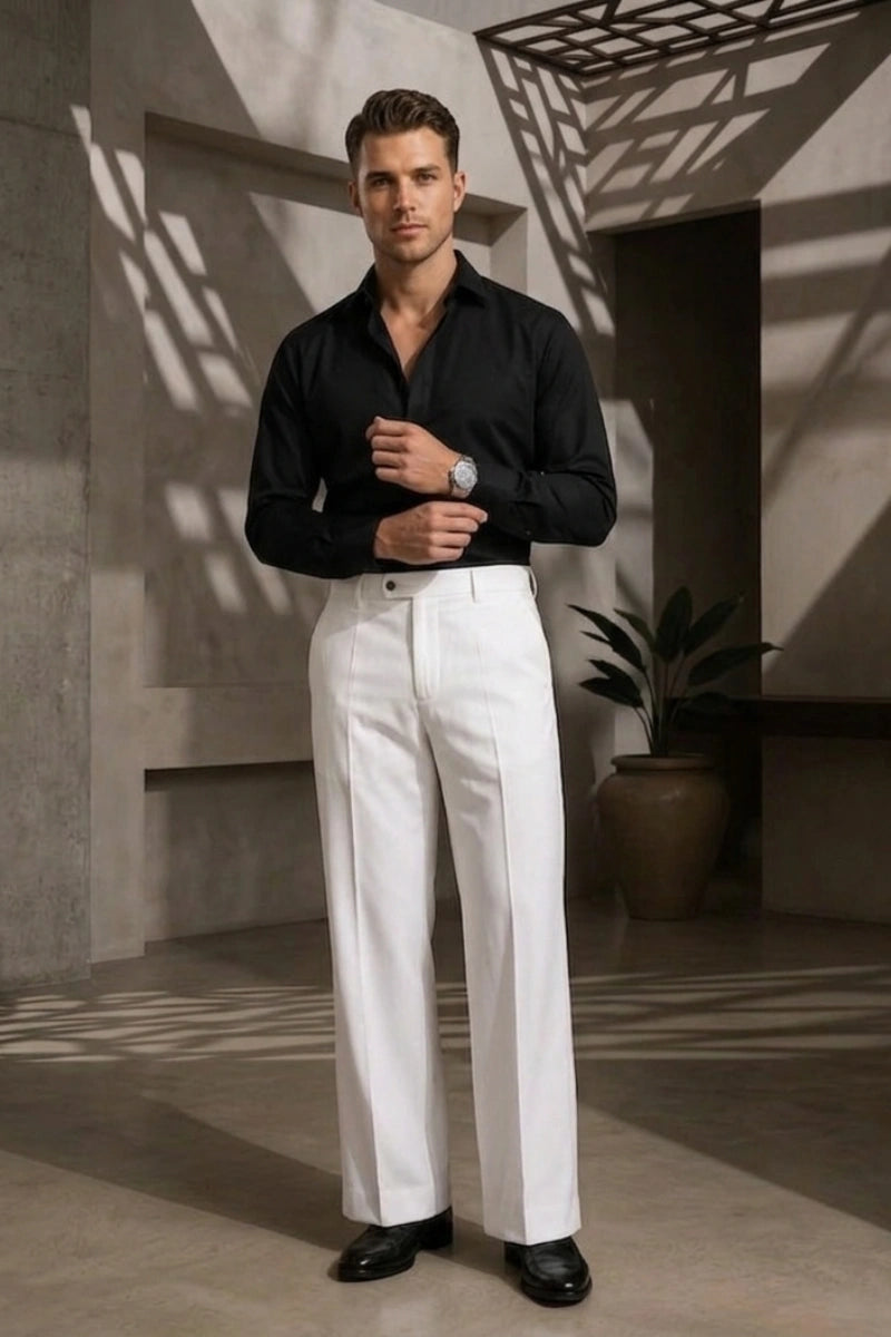 Mens Vintage Trousers Tailored Fit 