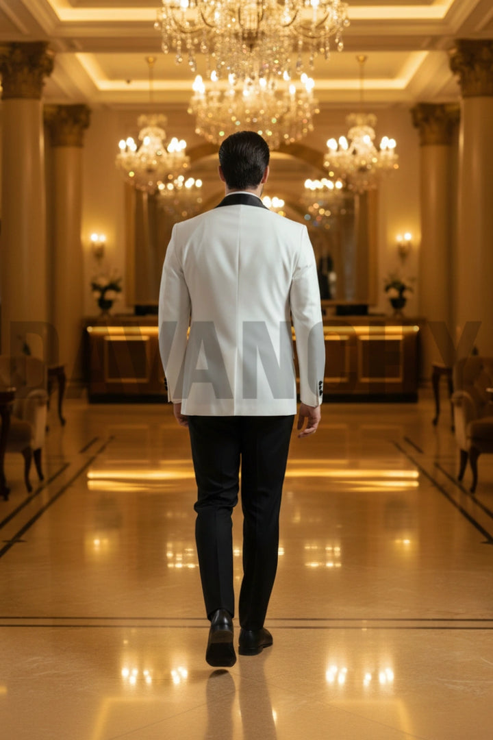 Formal Two Piece Suit Perfect for Weddings and Events Wear-Back