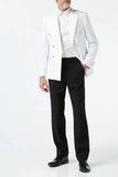 Men Double Breasted Suit Wedding Suit Party Wear White Suit DaVanchy 