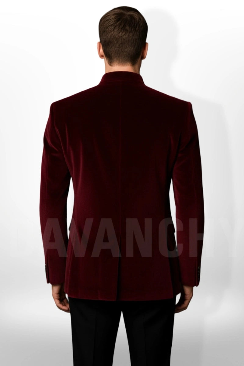 Men designer bandhgala blazer-Back