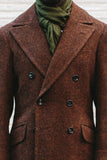 Men Coffee Brown Double Breasted Long Coat Trench Jacket Gift DaVanchy