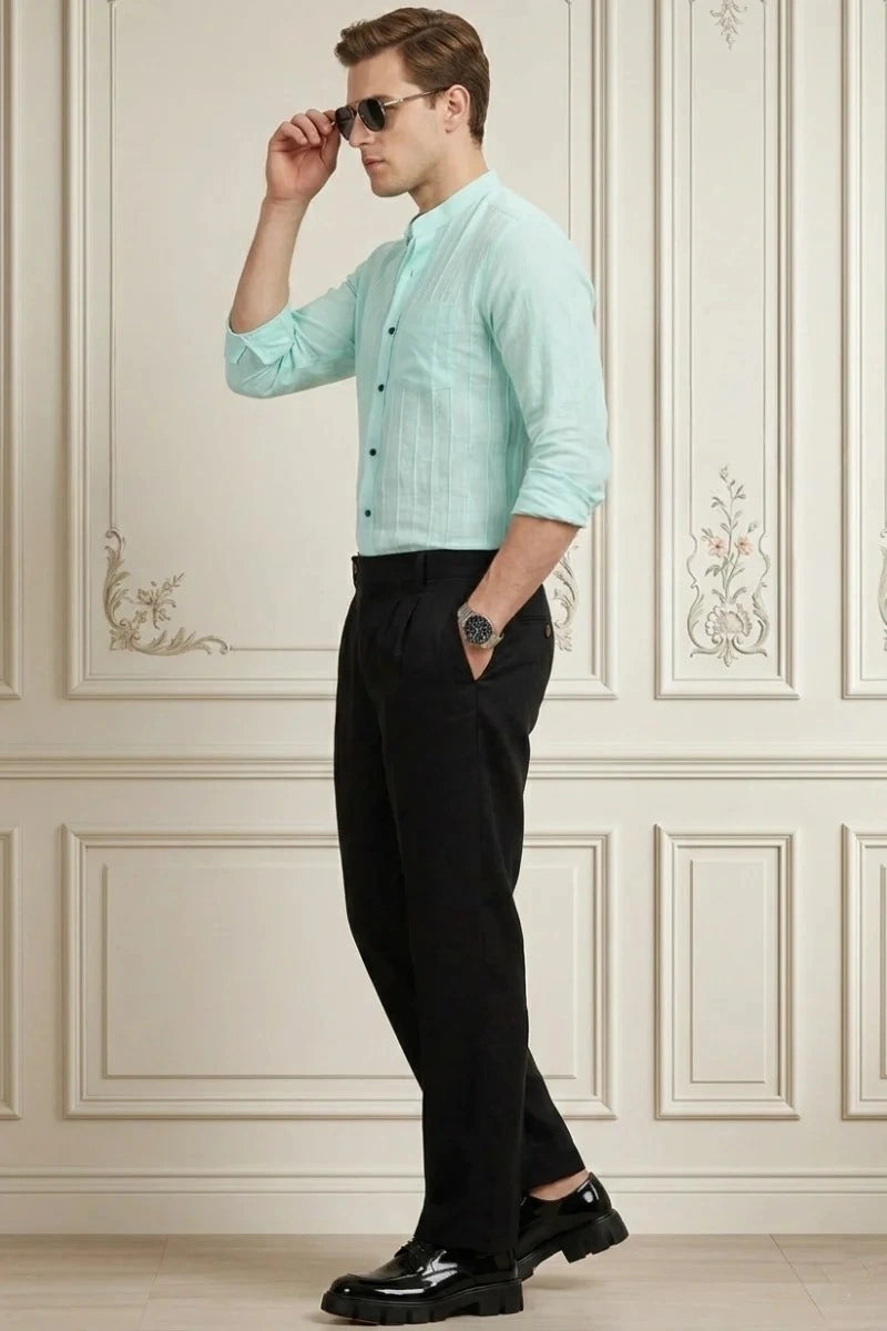 Stylish Summer and Party Wear Casual Linen Trouser-Side