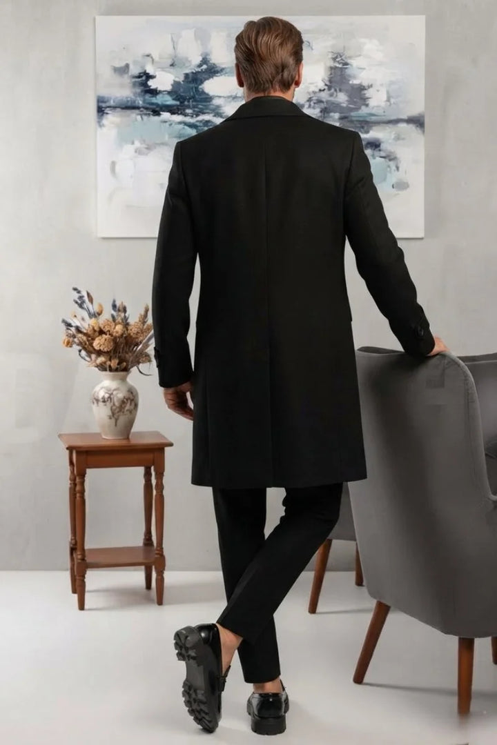 Classic long coat winter outerwear