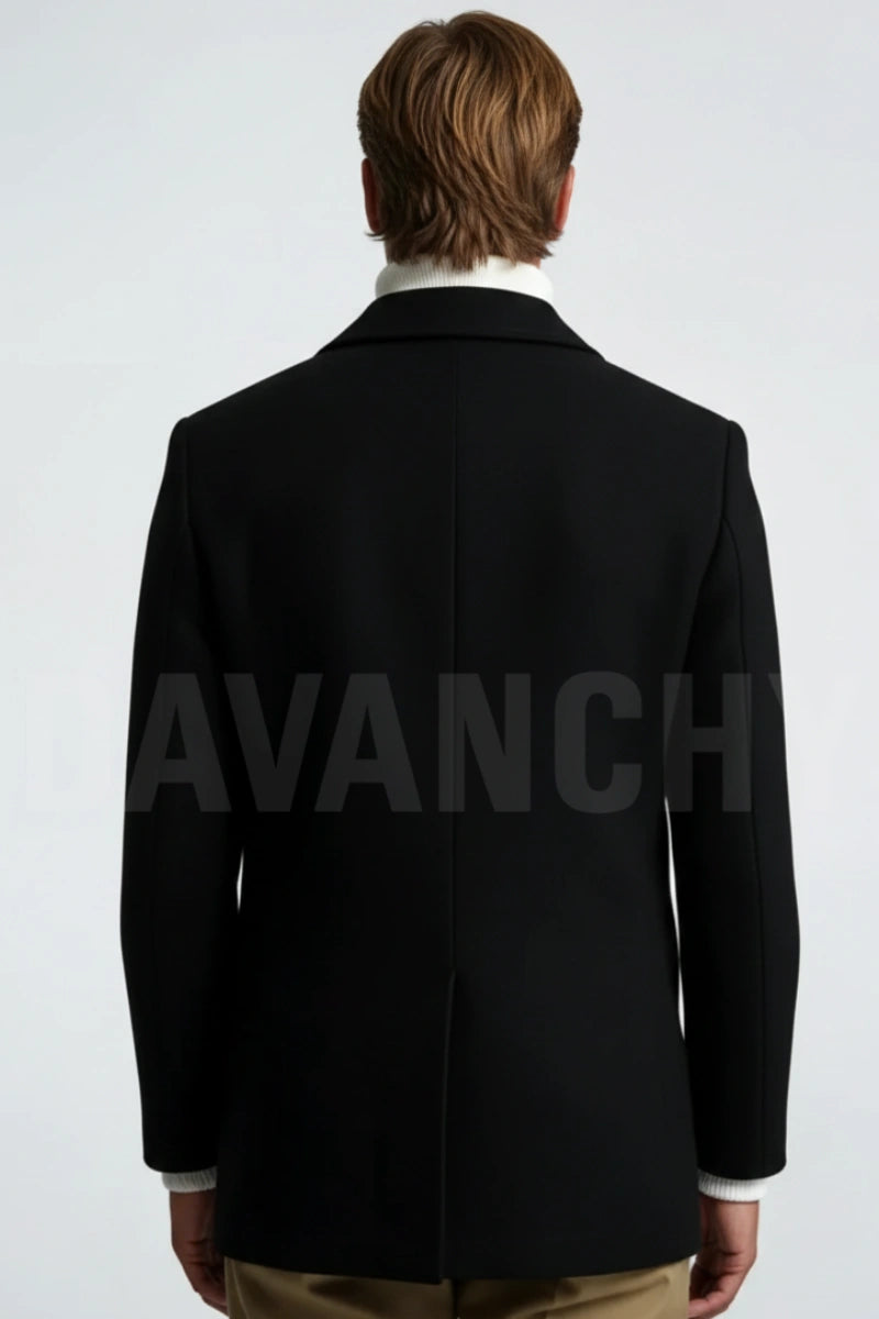 Winter wedding and events wear stylish coat-Back