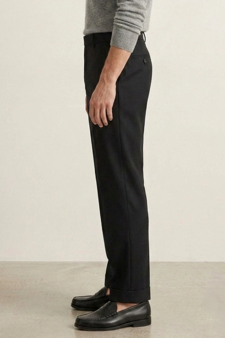 Black Tailored Dress Trouser For Men&
