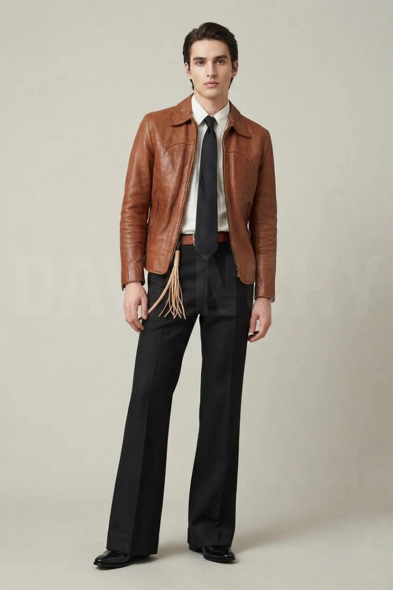 mens dress pants boot cut Platini Men's Poly-Stretch Western Bootcut Mens Casual Bootcut Acetate Suit