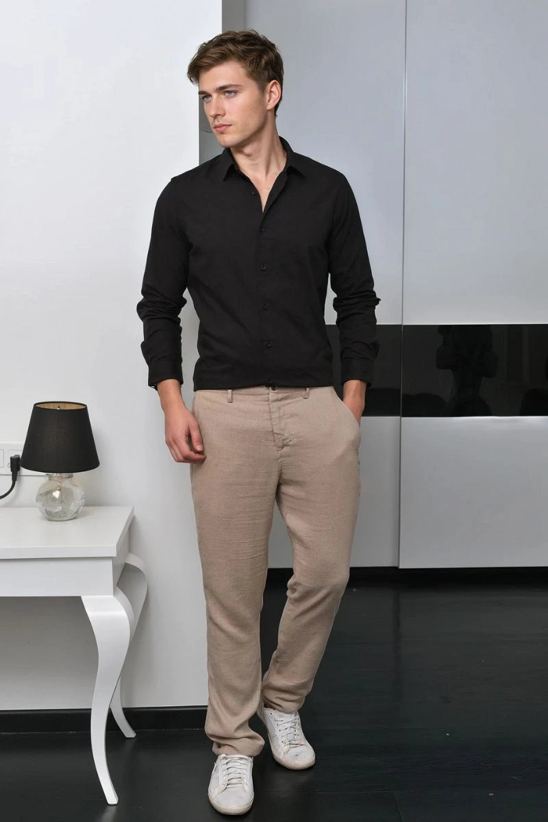 Men Black Formal Shirt Classic Party Wear Shirt Business Attire Shirt & Perfect Gift For Him